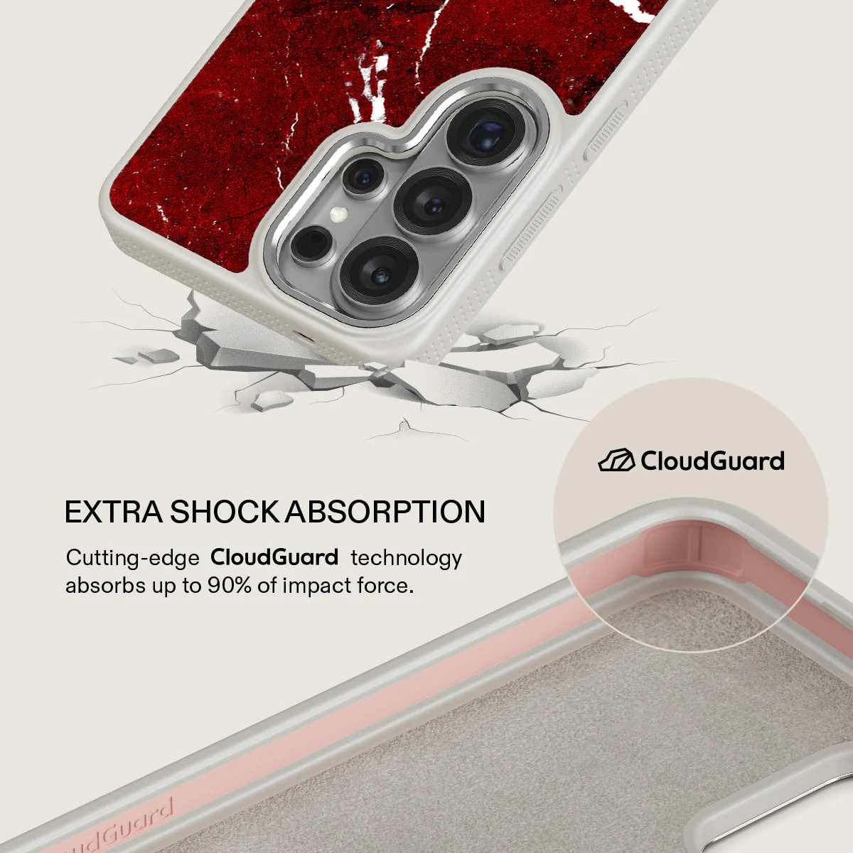 Iconic Red Ruby - Marble Samsung Galaxy S26 Ultra Case - Image 35