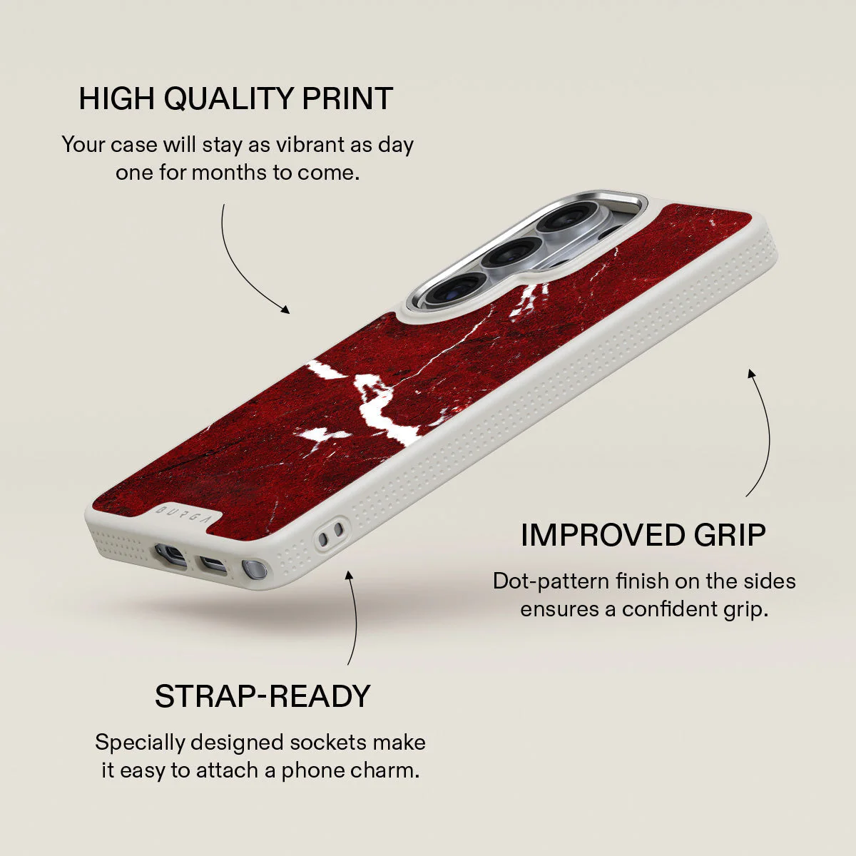 Iconic Red Ruby - Marble Samsung Galaxy S26 Ultra Case - Image 37