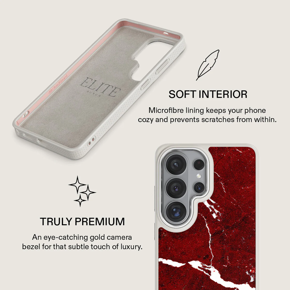 Iconic Red Ruby - Marble Samsung Galaxy S26 Ultra Case - Image 38