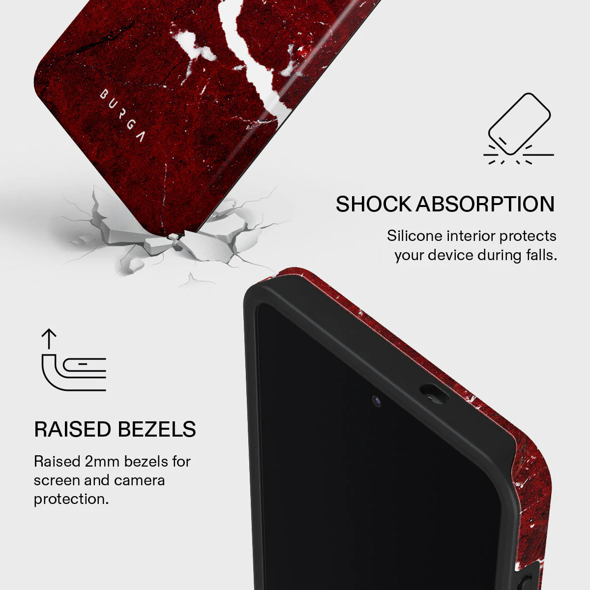 Iconic Red Ruby - Marble Samsung Galaxy S26 Ultra Case - Image 4