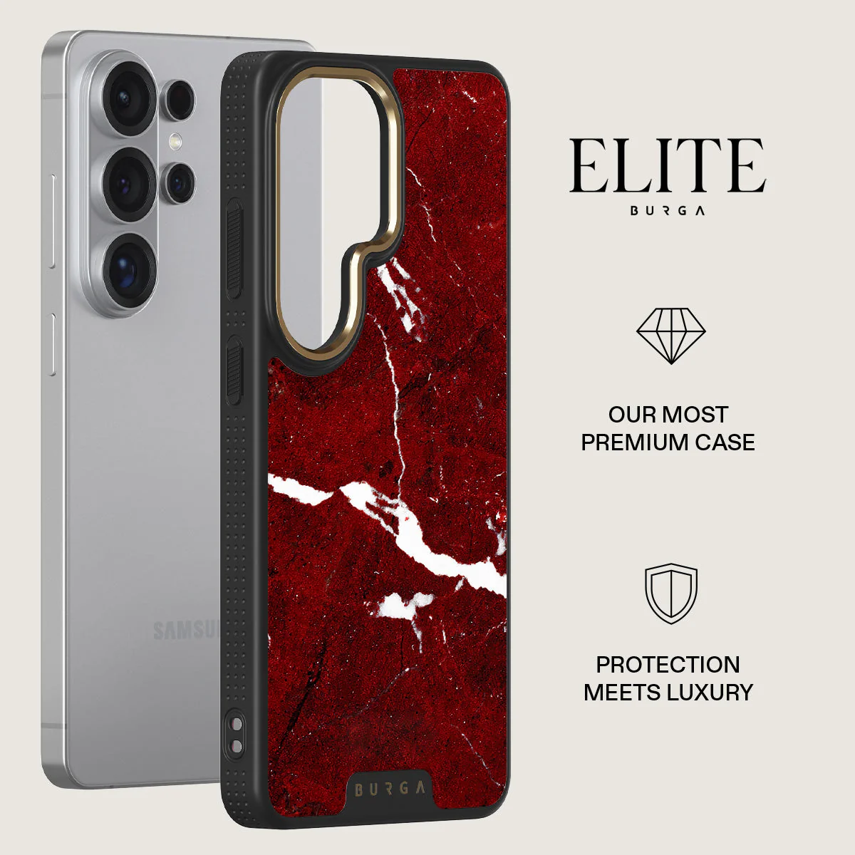 Iconic Red Ruby - Marble Samsung Galaxy S26 Ultra Case - Image 6