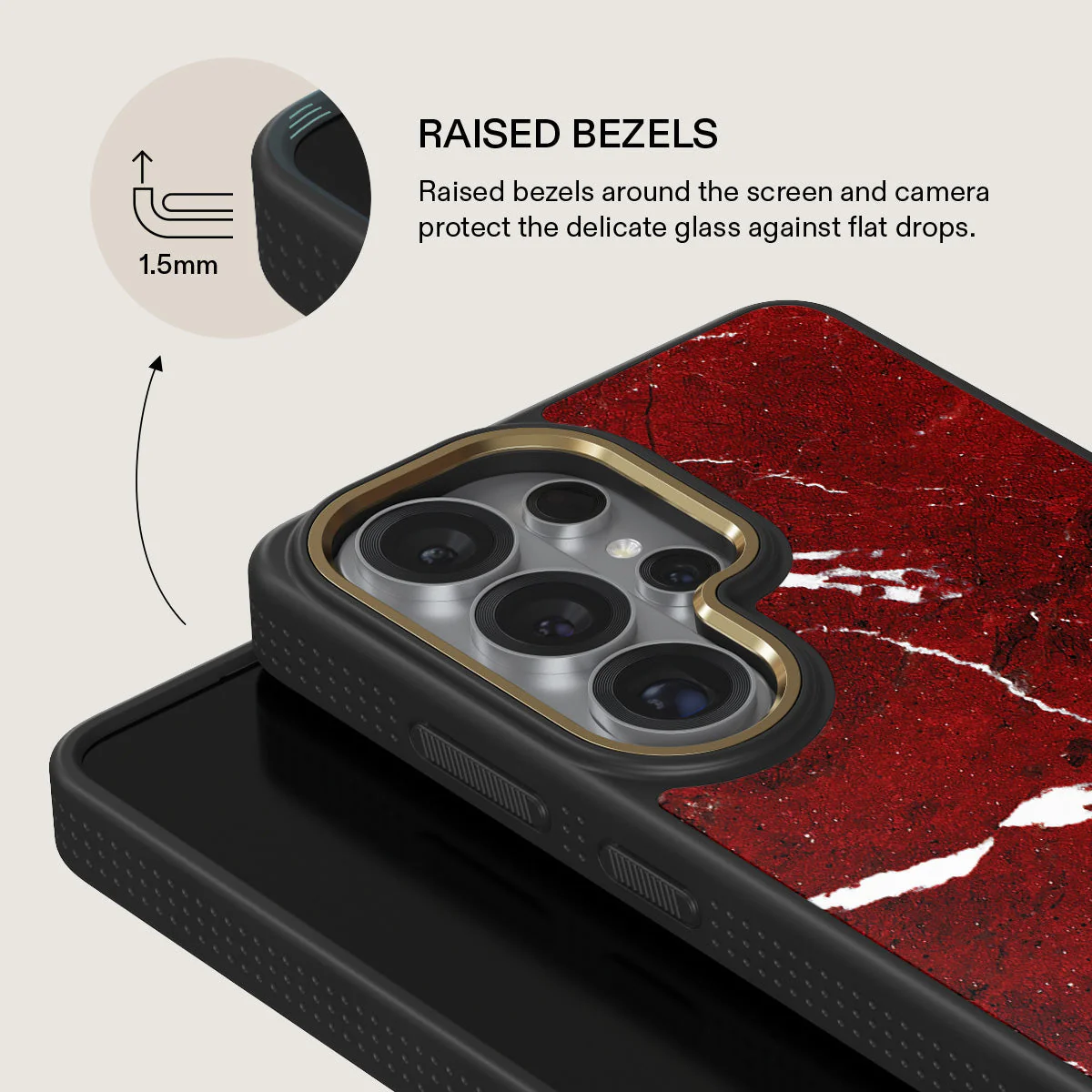 Iconic Red Ruby - Marble Samsung Galaxy S26 Ultra Case - Image 8