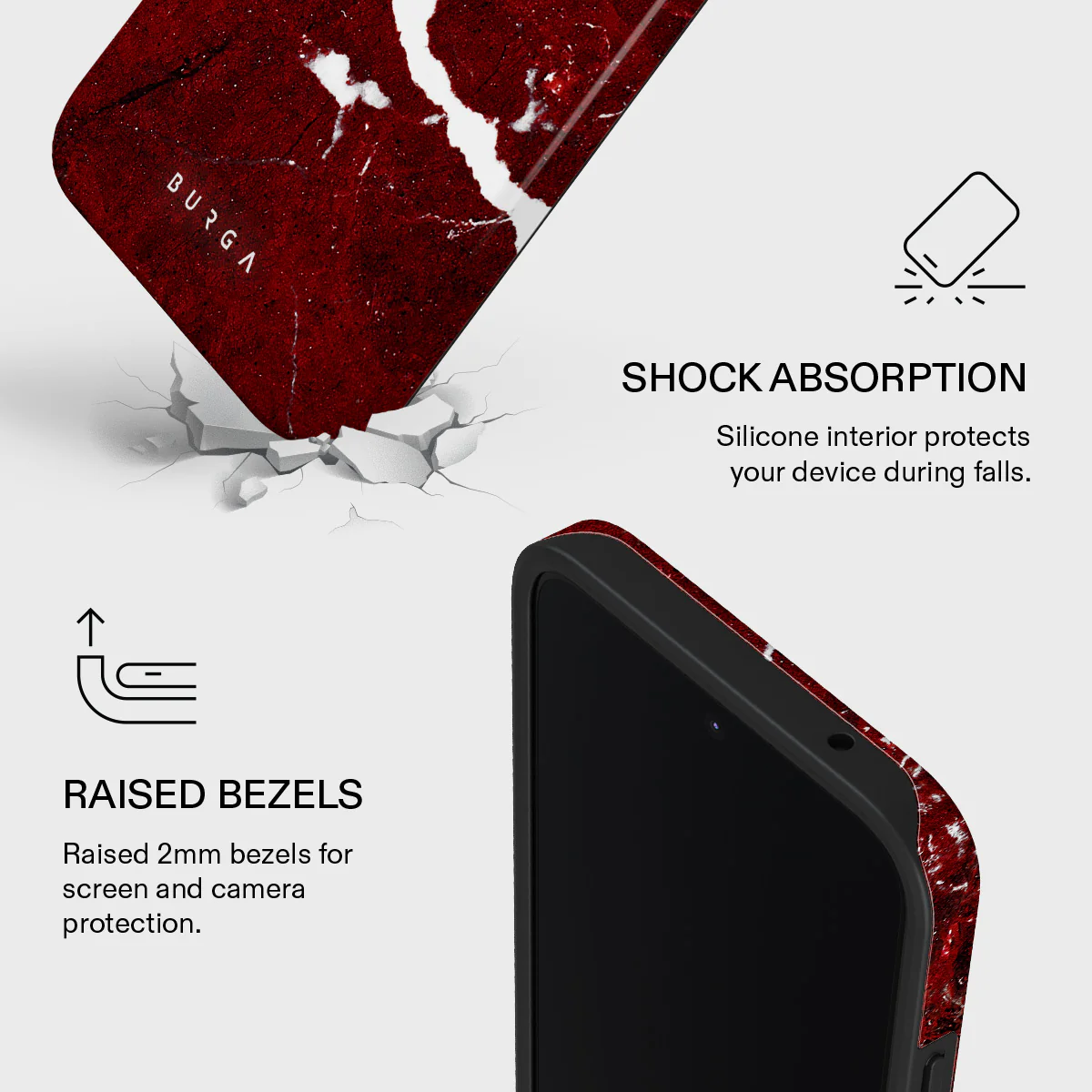 Iconic Red Ruby - Marble Xiaomi 15T Case - Image 4