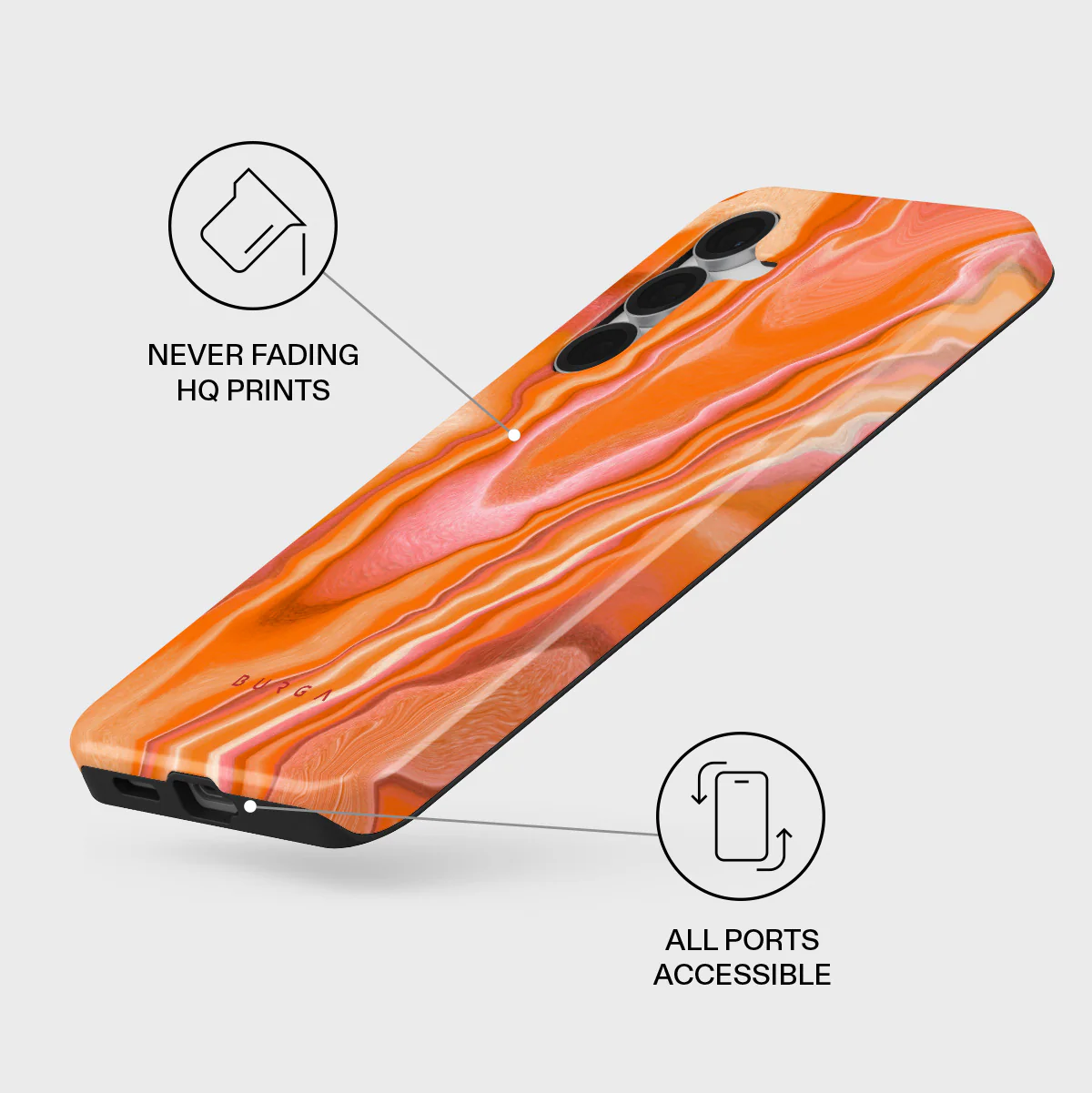 Retro Glow - Samsung Galaxy S25 FE Case - Image 3