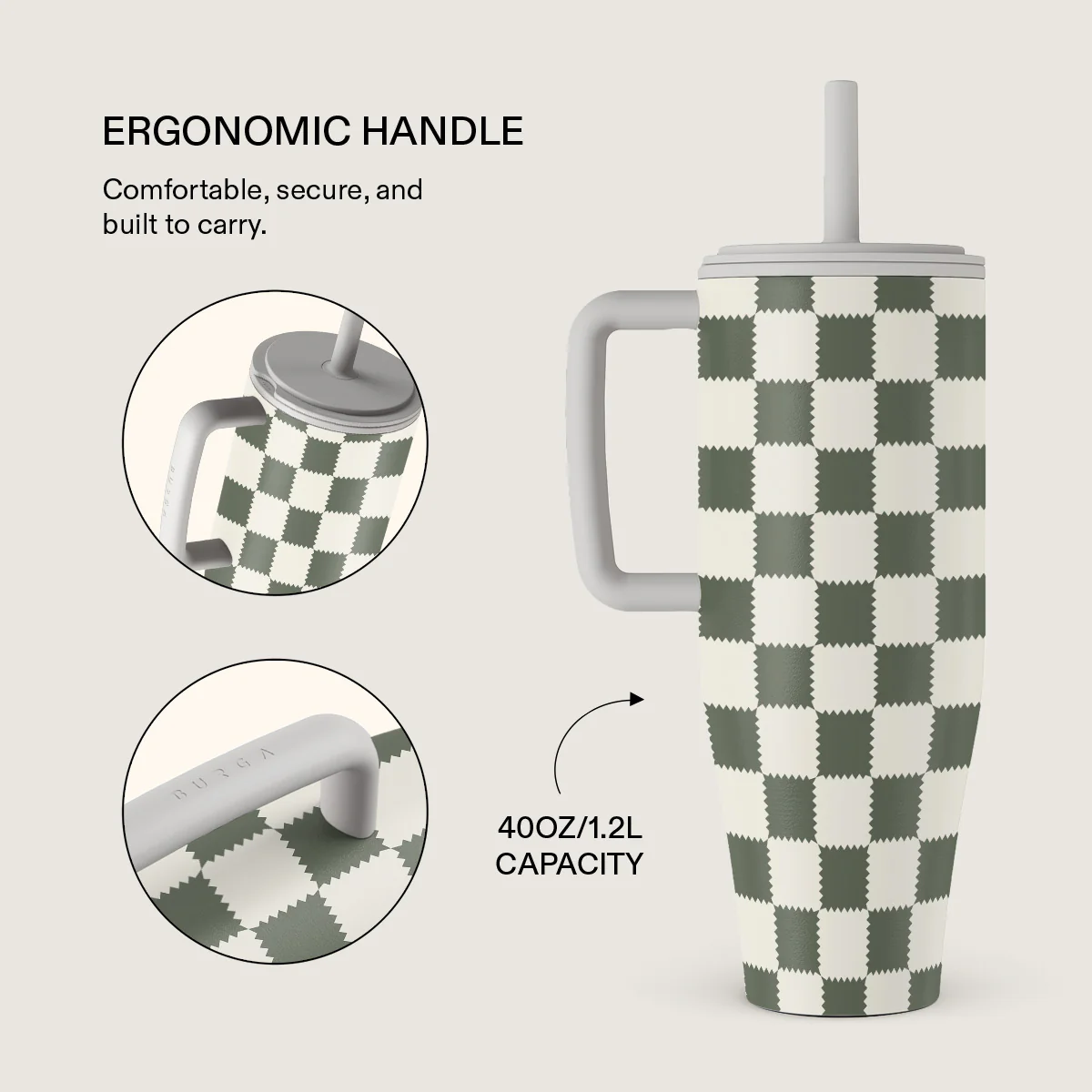 Retro Grid - All Day Leakproof Tumbler - Image 2