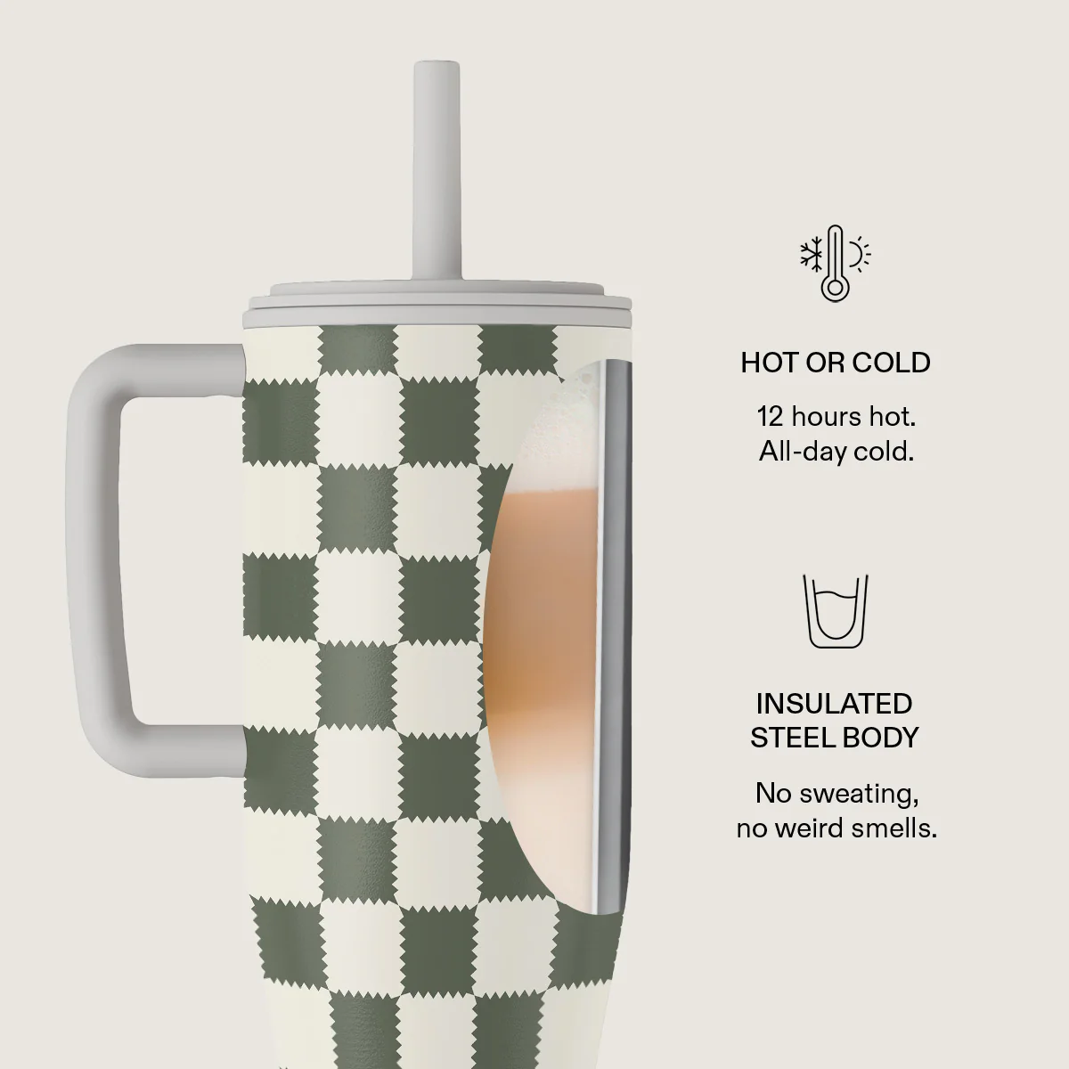 Retro Grid - All Day Leakproof Tumbler - Image 5