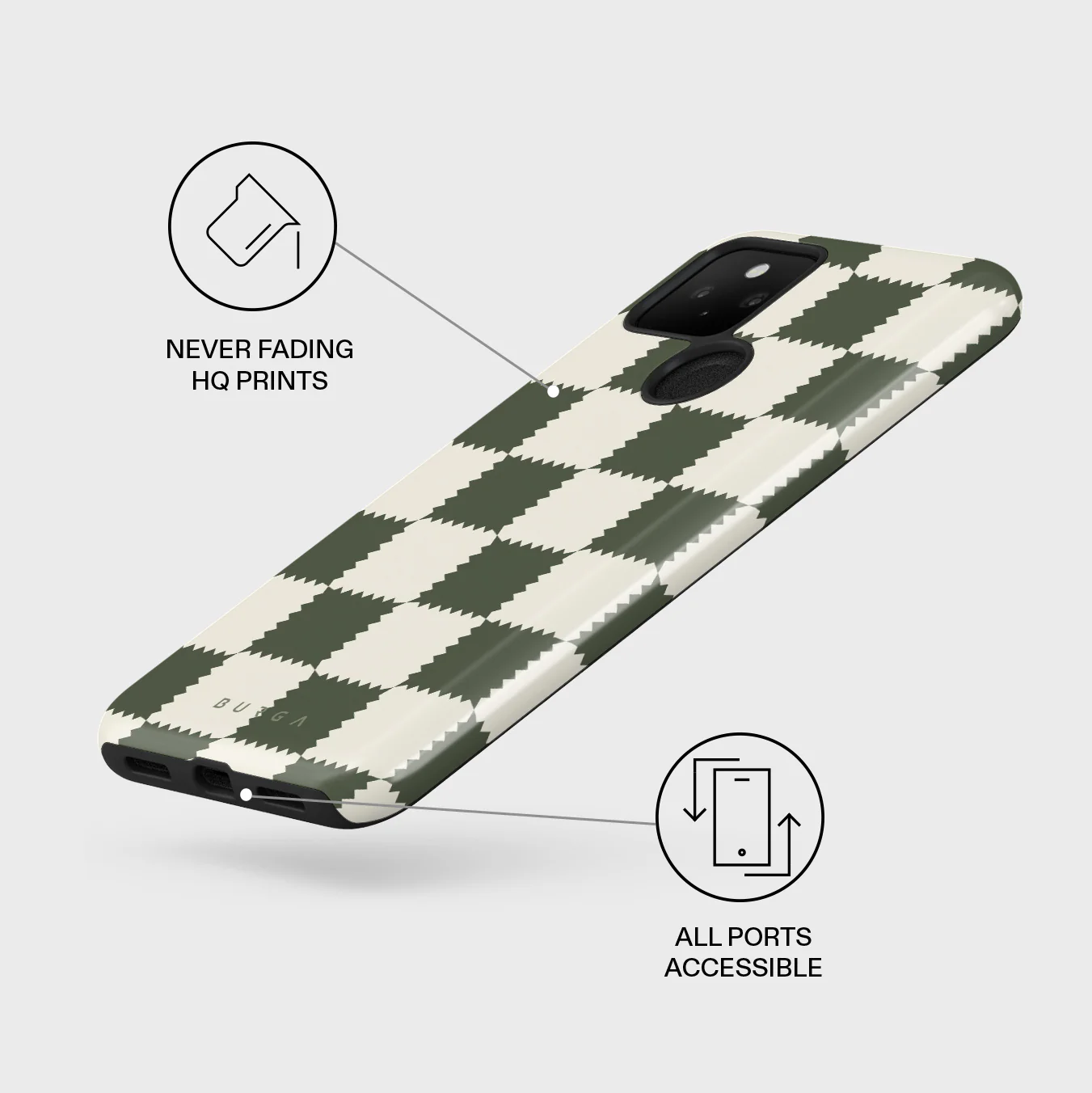 Retro Grid - Google Pixel 5 Case - Image 3