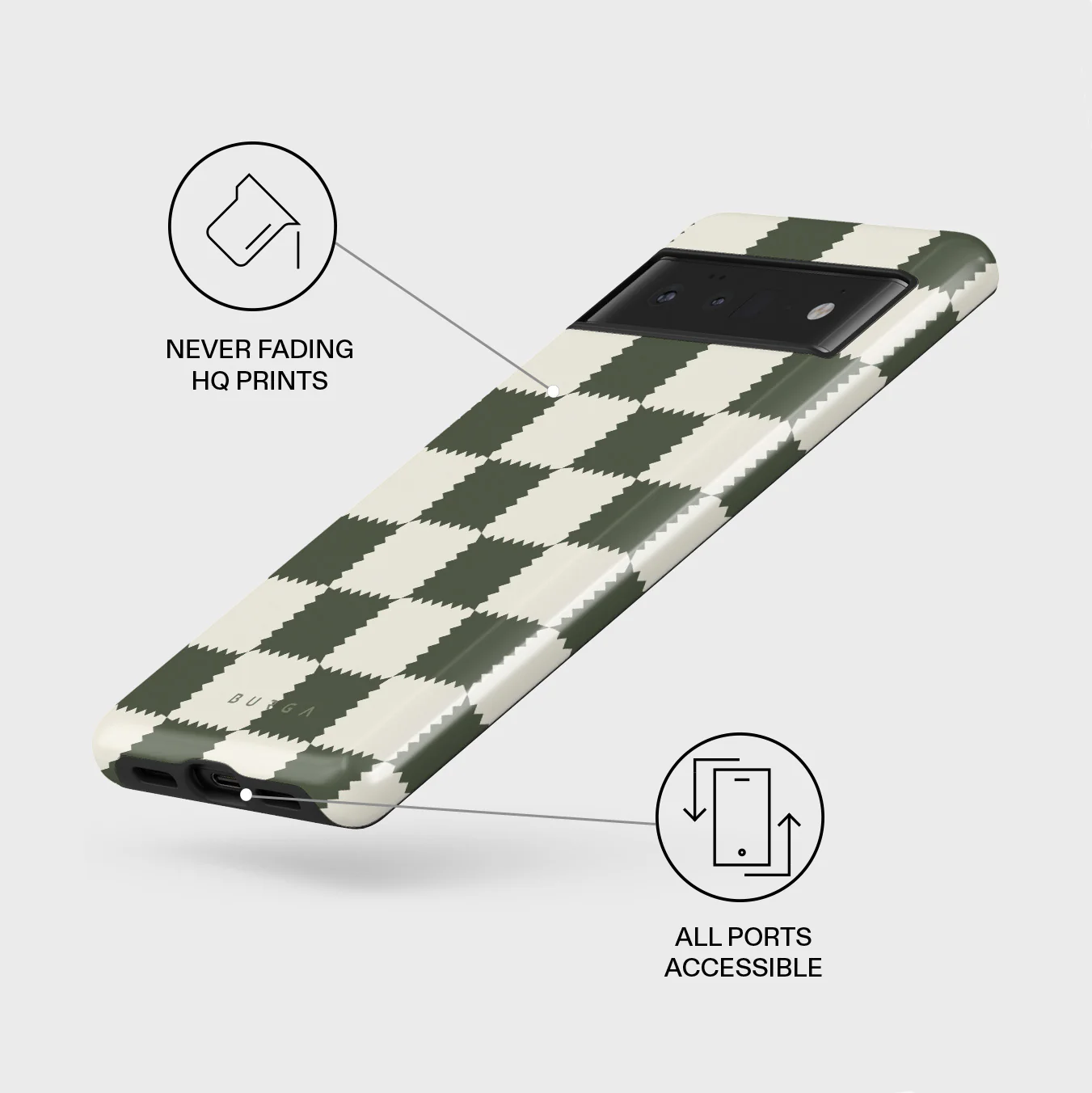 Retro Grid - Google Pixel 6 Pro Case - Image 3