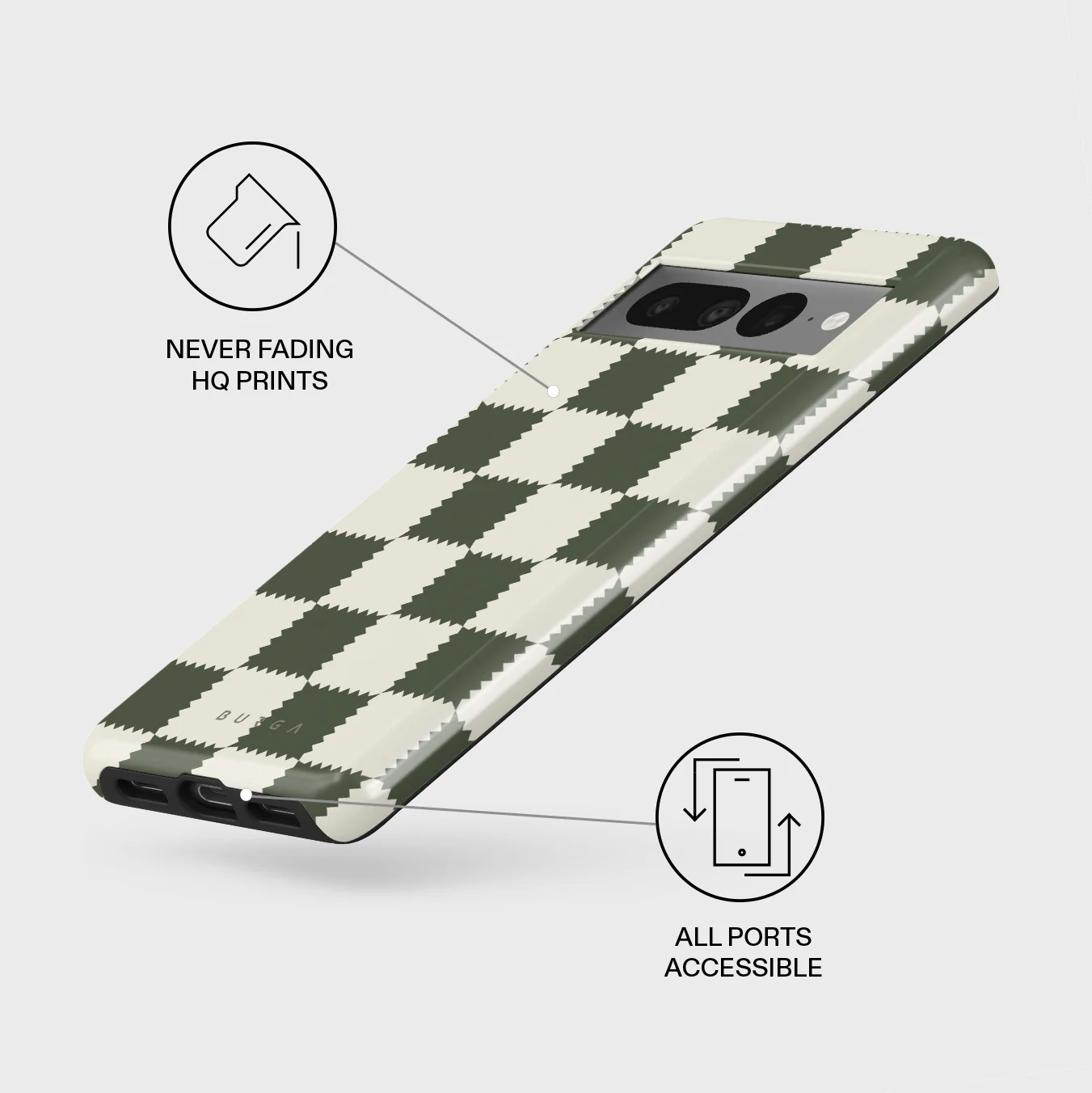 Retro Grid - Google Pixel 7 Pro Case - Image 3