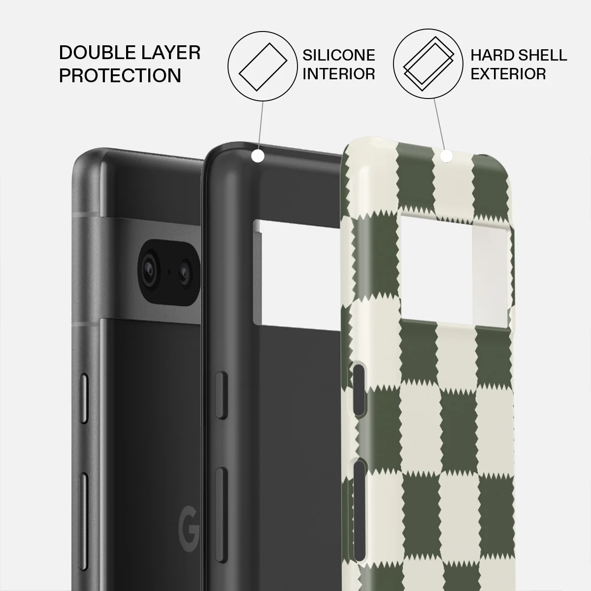 Retro Grid - Google Pixel 7a Case - Image 2