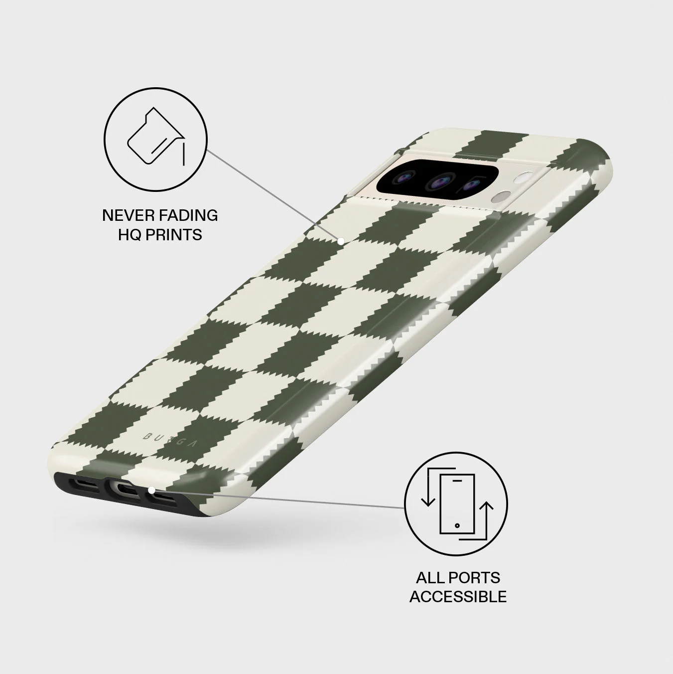 Retro Grid - Google Pixel 8 Pro Case - Image 3