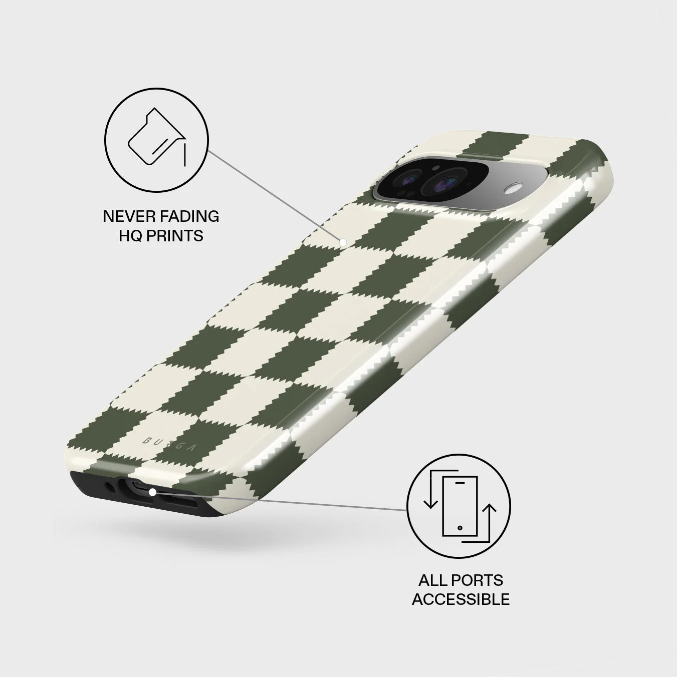 Retro Grid - Google Pixel 9 Case - Image 3