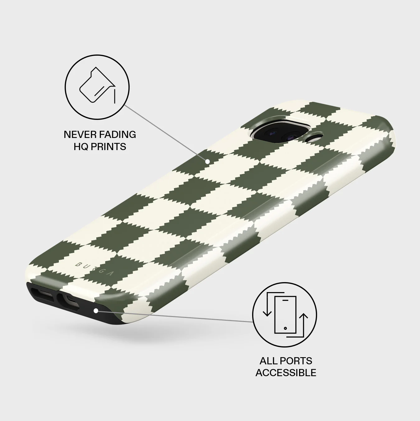Retro Grid - Google Pixel 9a Case - Image 3