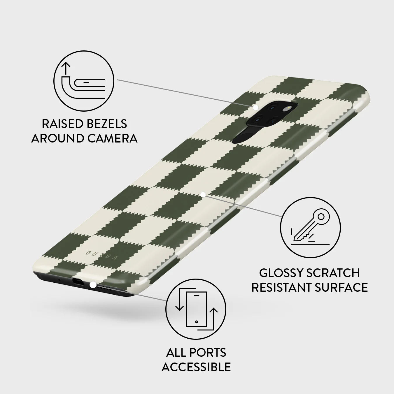Retro Grid - Huawei Mate 20 Case - Image 3