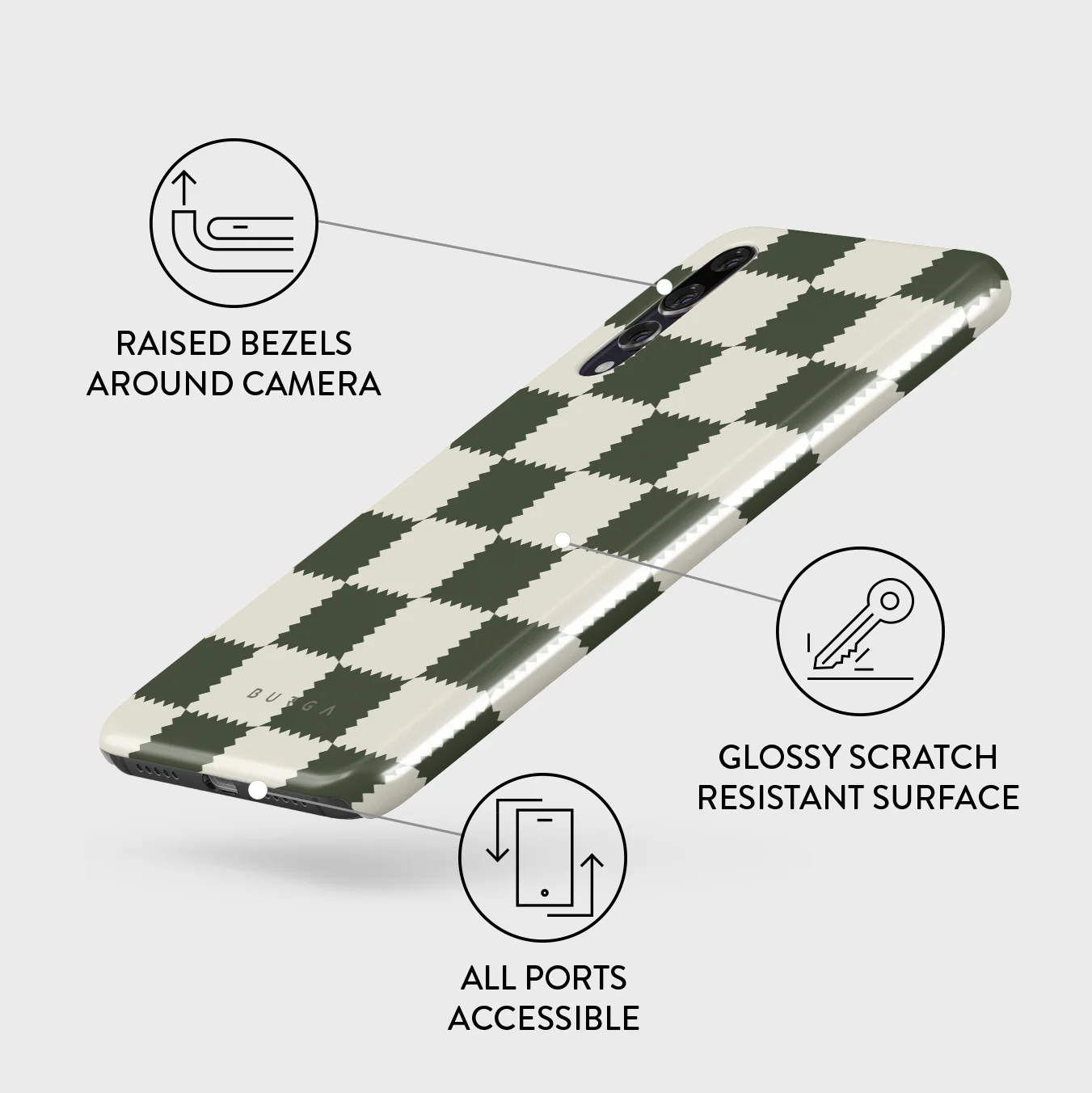 Retro Grid - Huawei P20 Case - Image 3