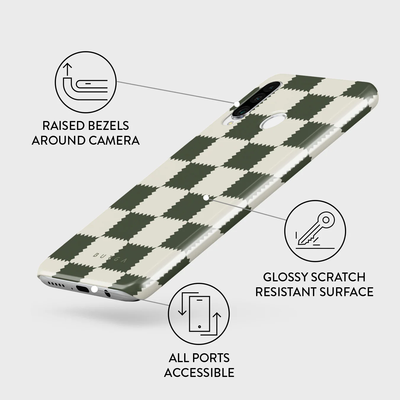 Retro Grid - Huawei P30 Lite Case - Image 3