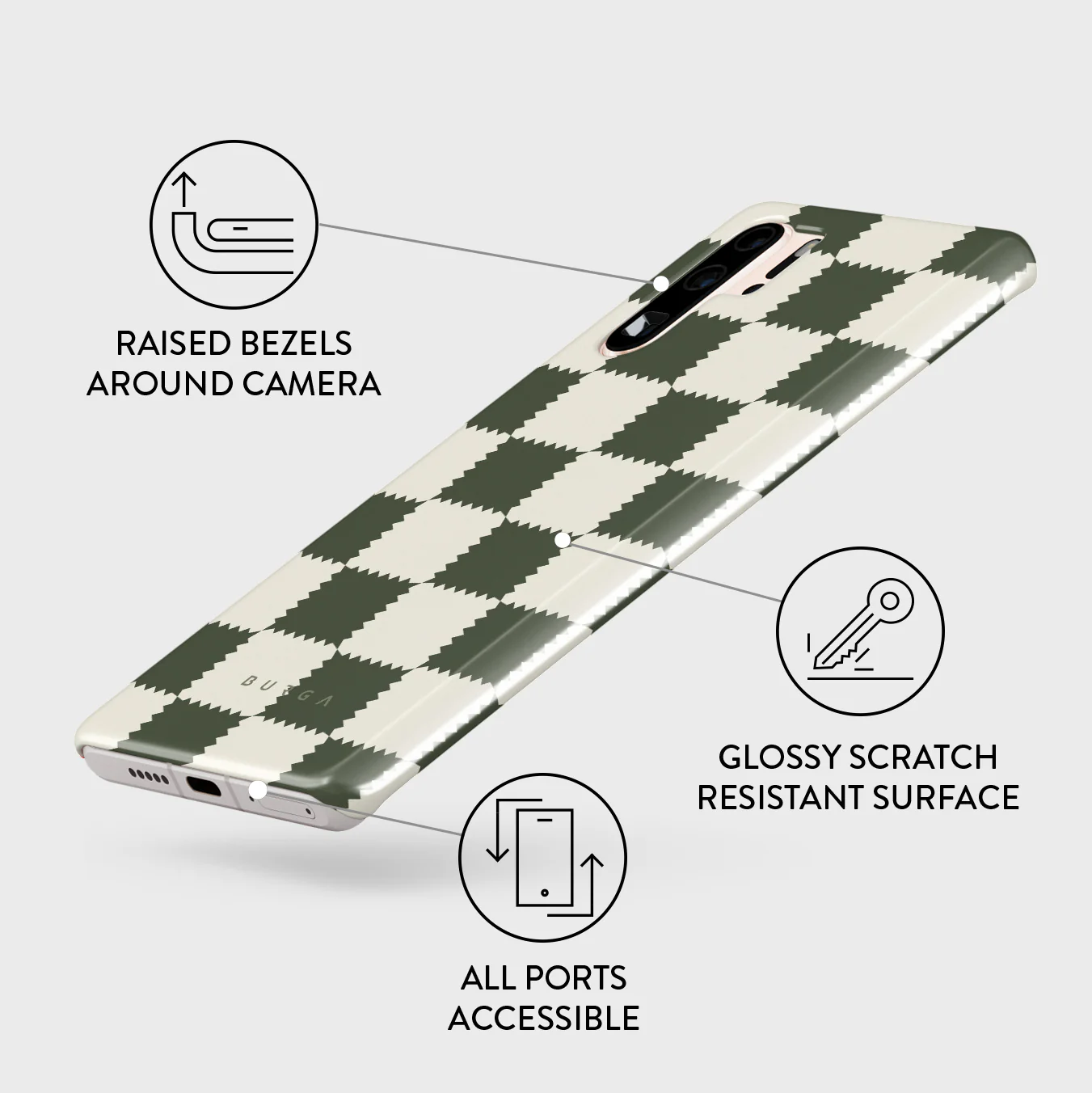 Retro Grid - Huawei P30 Pro Case - Image 3