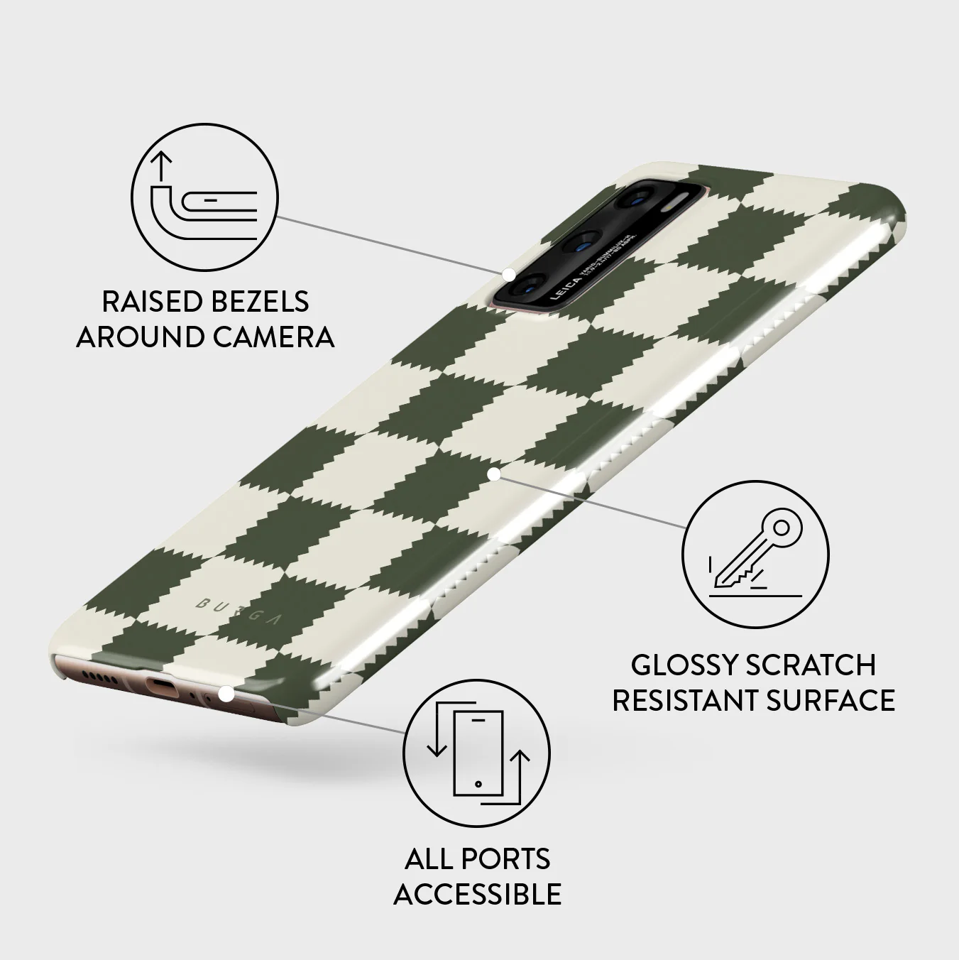 Retro Grid - Huawei P40 Case - Image 3