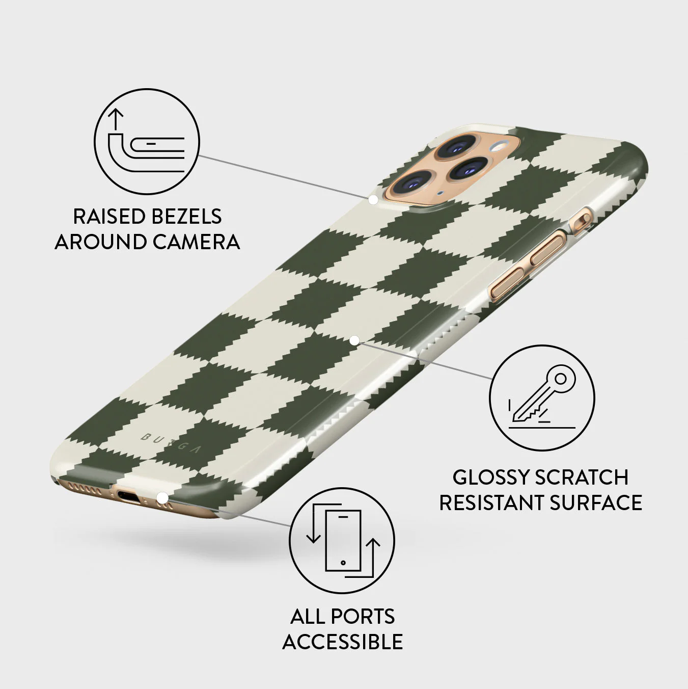 Retro Grid - iPhone 11 Pro Max Case - Image 3