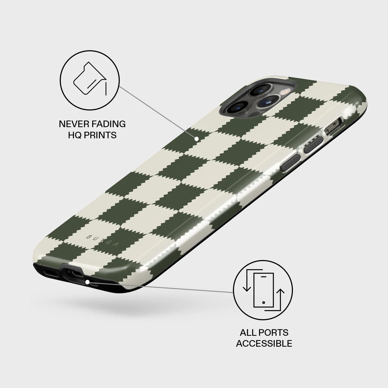 Retro Grid - iPhone 12 Pro Case - Image 3