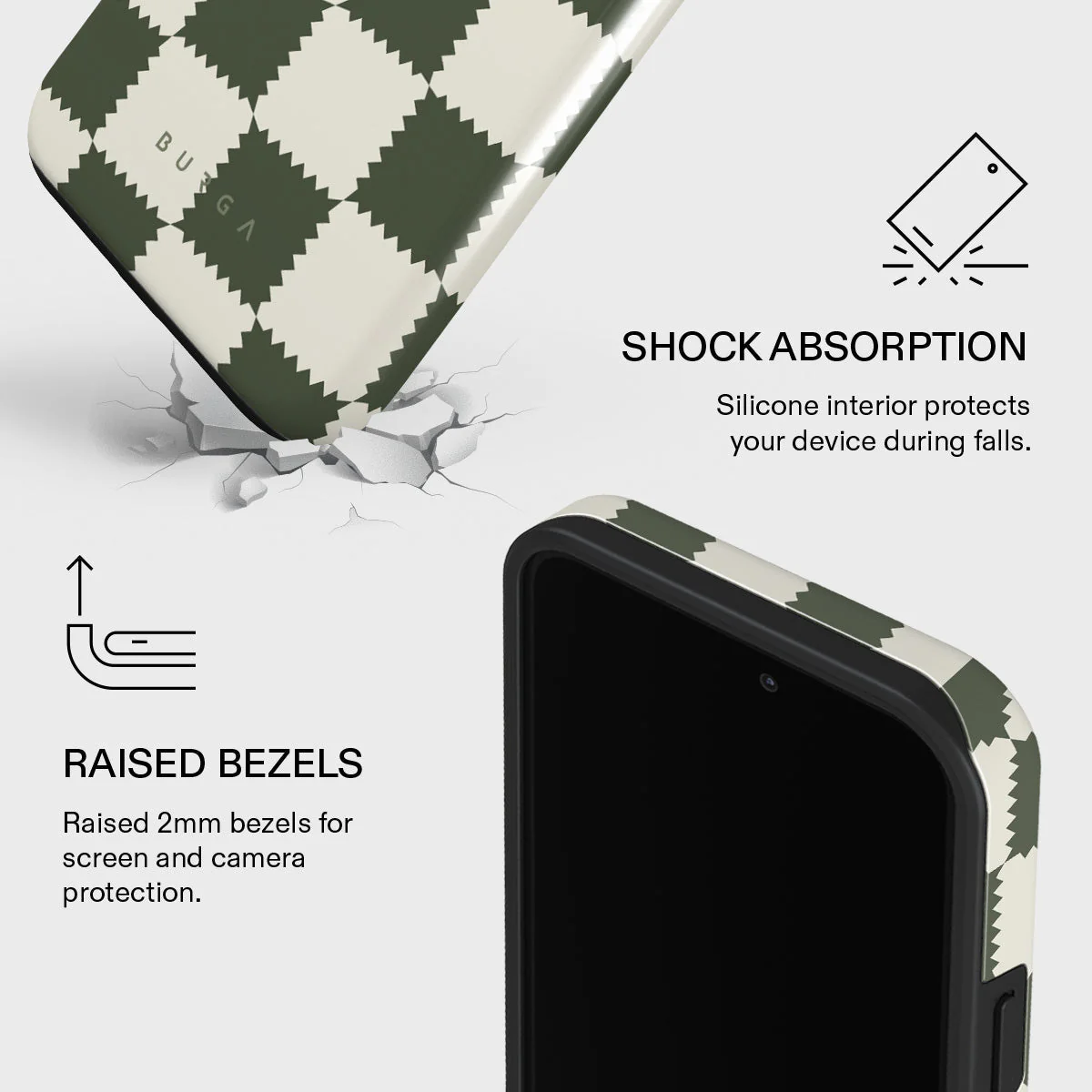 Retro Grid - iPhone 14 Pro Case - Image 4