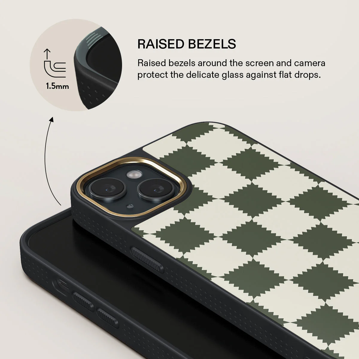 Retro Grid - iPhone 15 Plus Case - Image 8