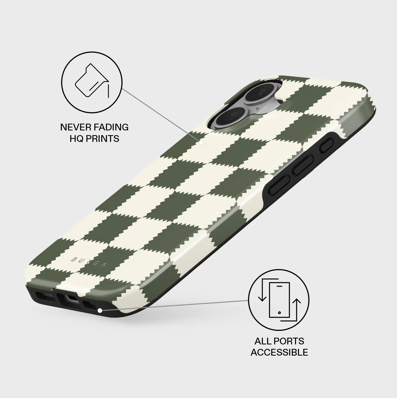 Retro Grid - iPhone 16 Case - Image 3