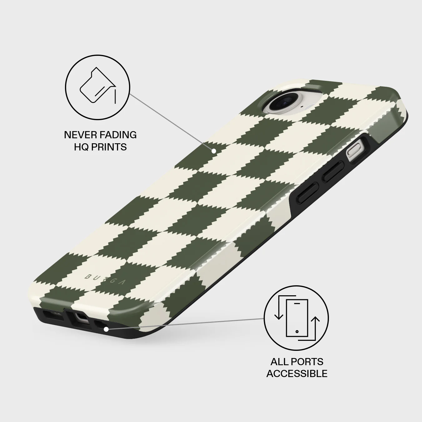 Retro Grid - iPhone 16e Case - Image 3