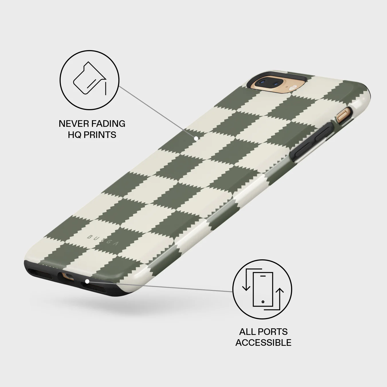 Retro Grid - iPhone 7 Plus / 8 Plus Case - Image 7