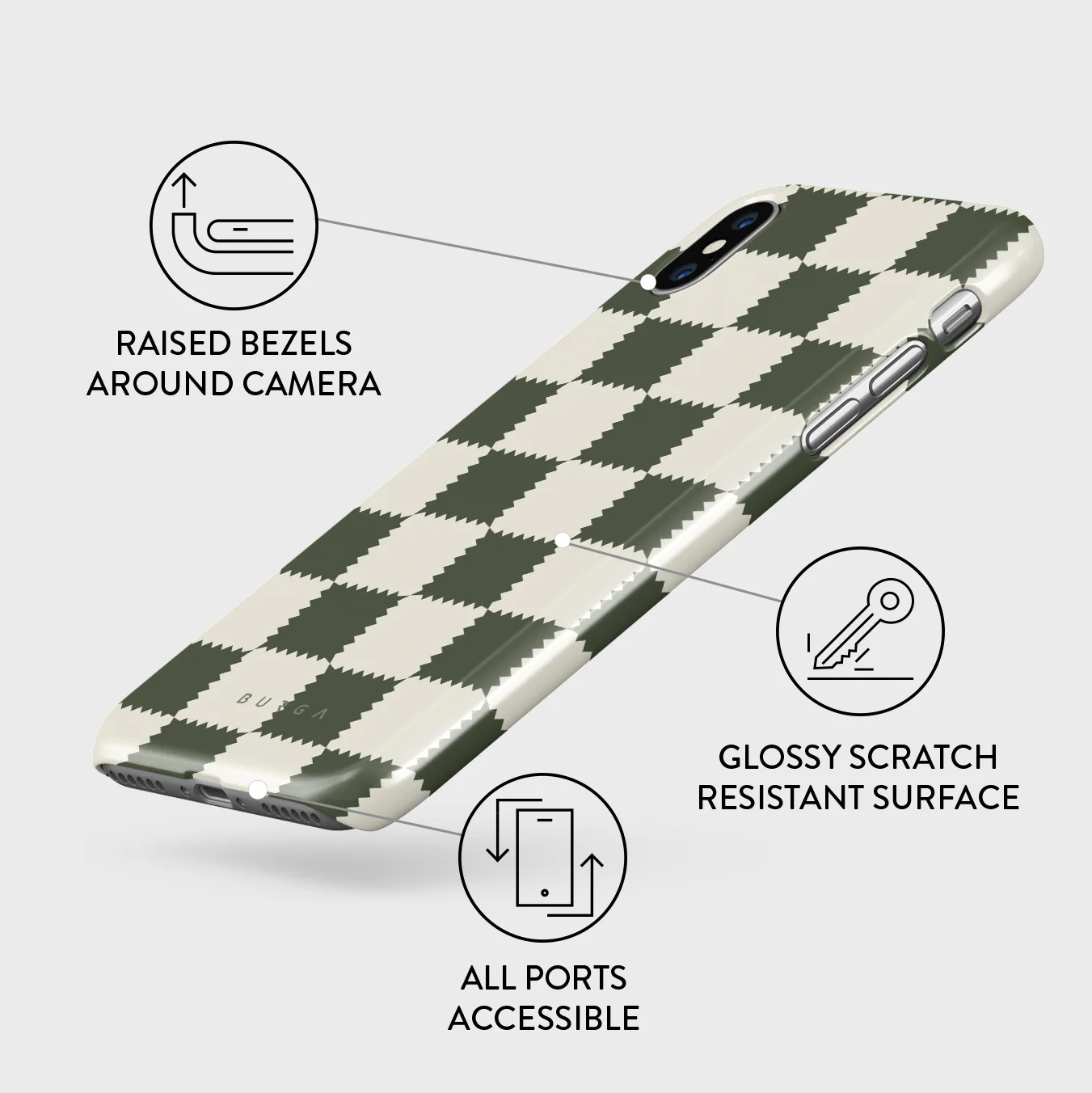 Retro Grid - iPhone XS Max Case - Image 3