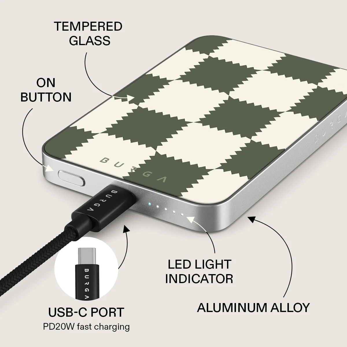 Retro Grid - Magnetic Power Bank - Image 15