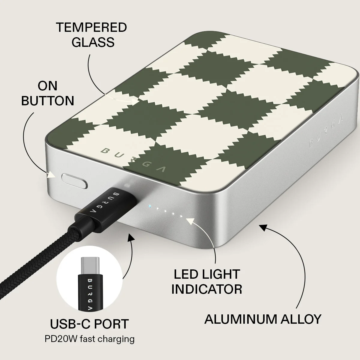 Retro Grid - Magnetic Power Bank - Image 45