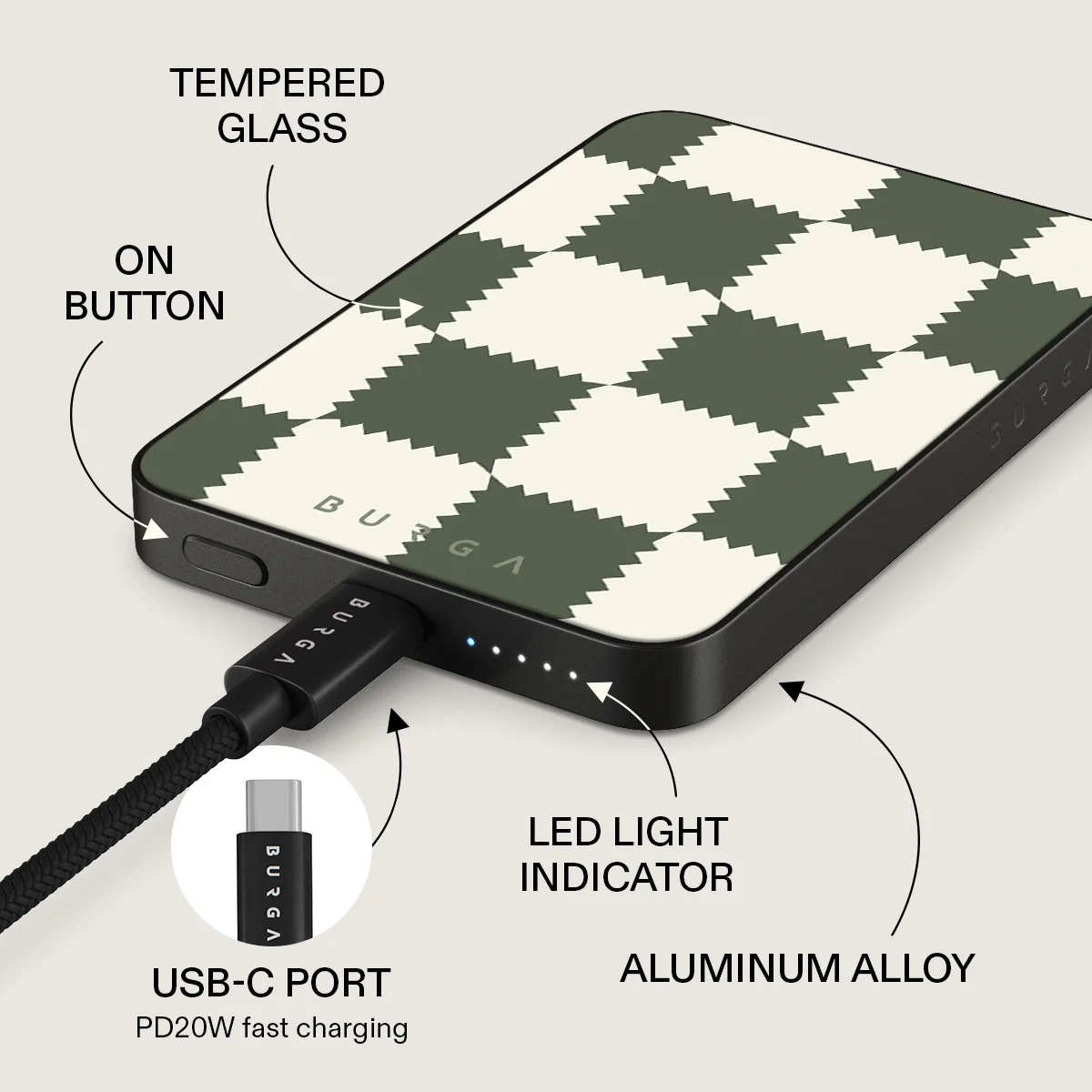 Retro Grid - Magnetic Power Bank - Image 5