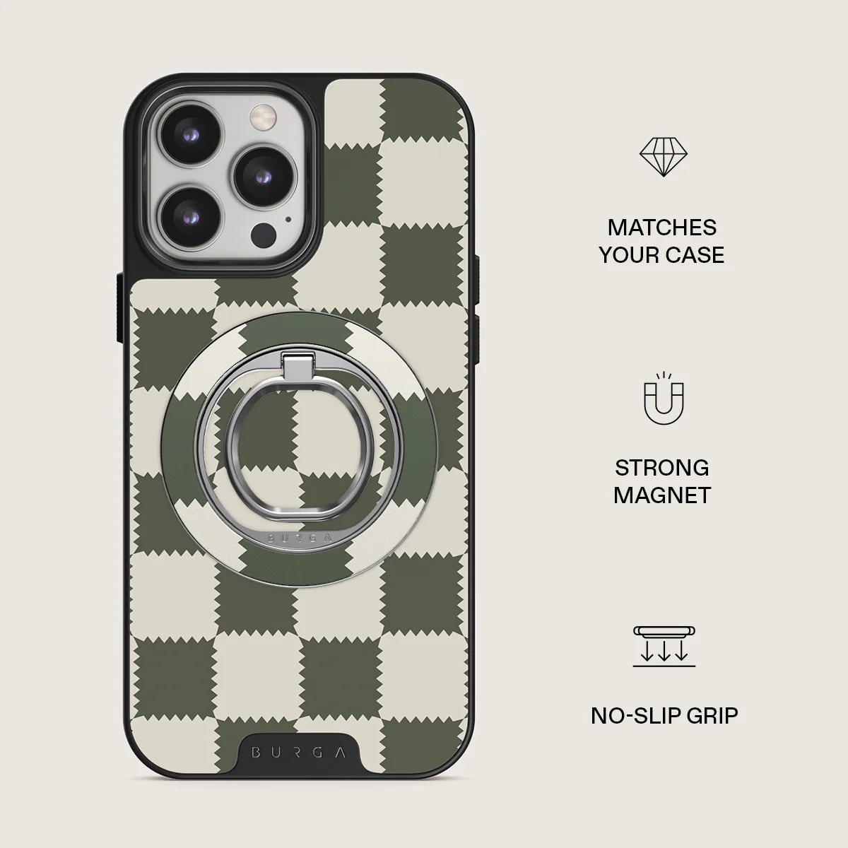 Retro Grid - Magnetic Ring Holder - Image 2