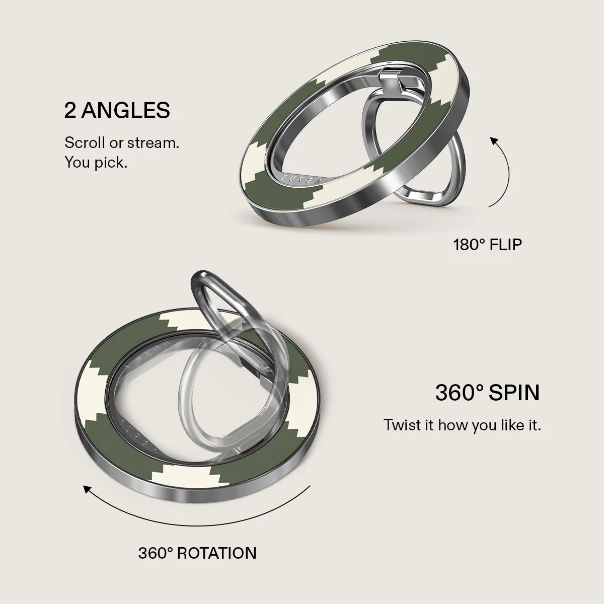 Retro Grid - Magnetic Ring Holder - Image 3