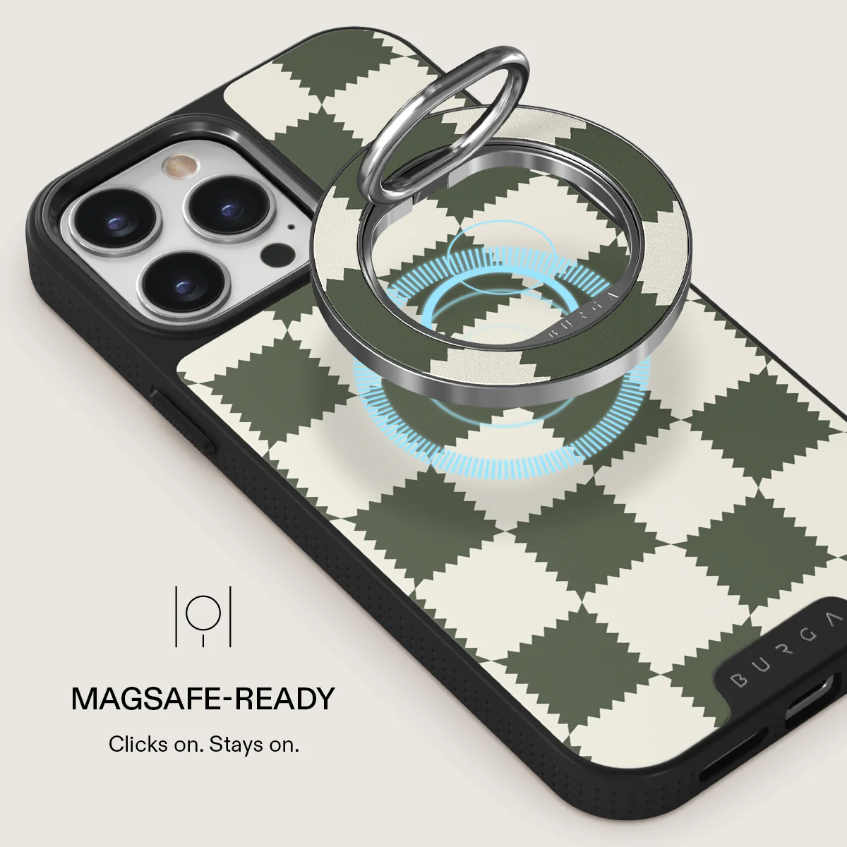 Retro Grid - Magnetic Ring Holder - Image 4