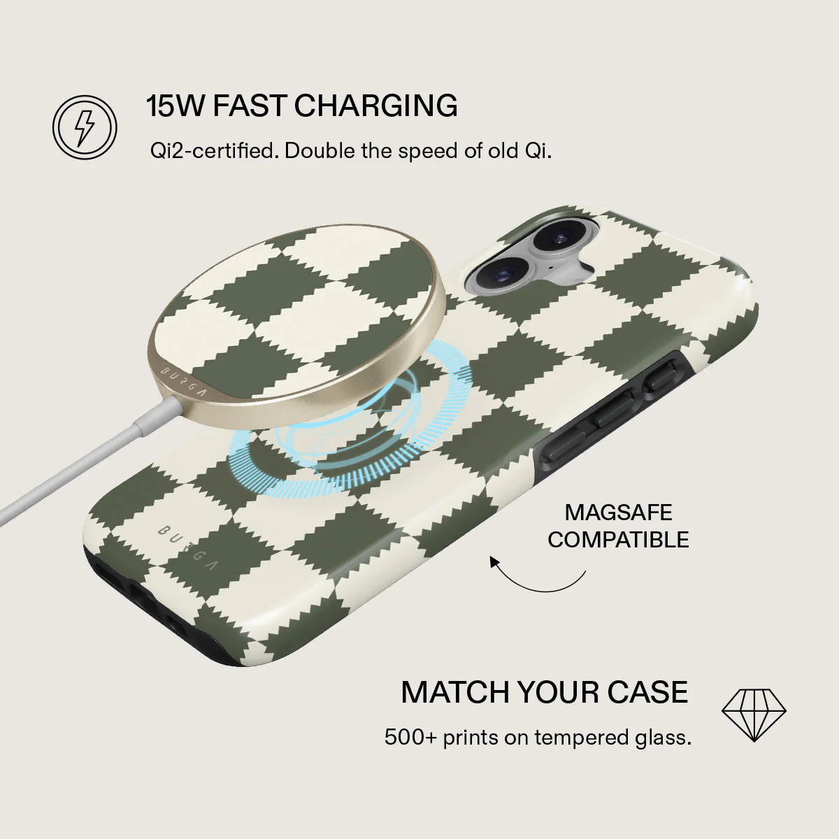 Retro Grid - Magnetic Wireless Charger - Image 2