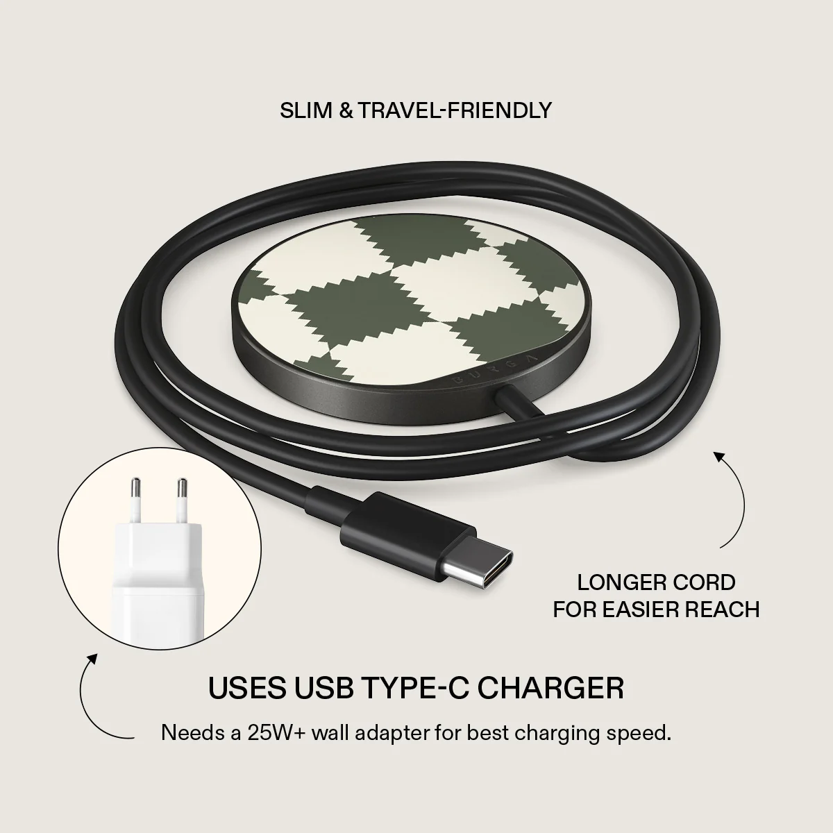 Retro Grid - Magnetic Wireless Charger - Image 6