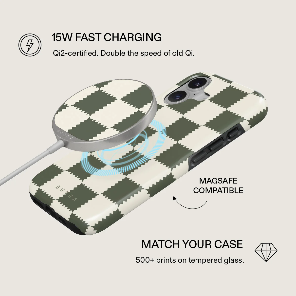 Retro Grid - Magnetic Wireless Charger - Image 8