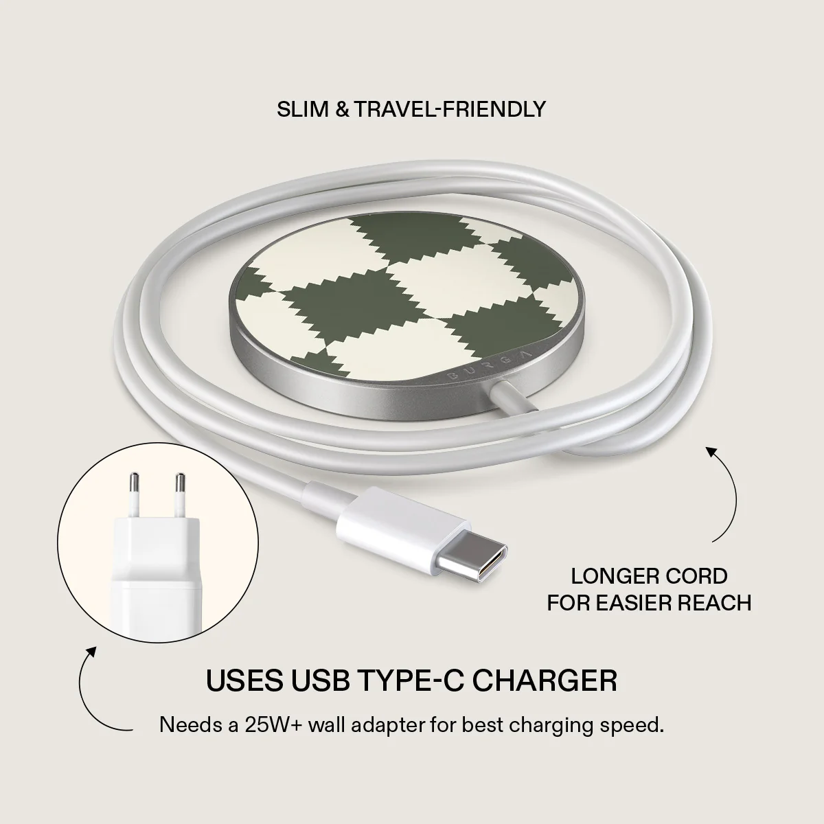 Retro Grid - Magnetic Wireless Charger - Image 9