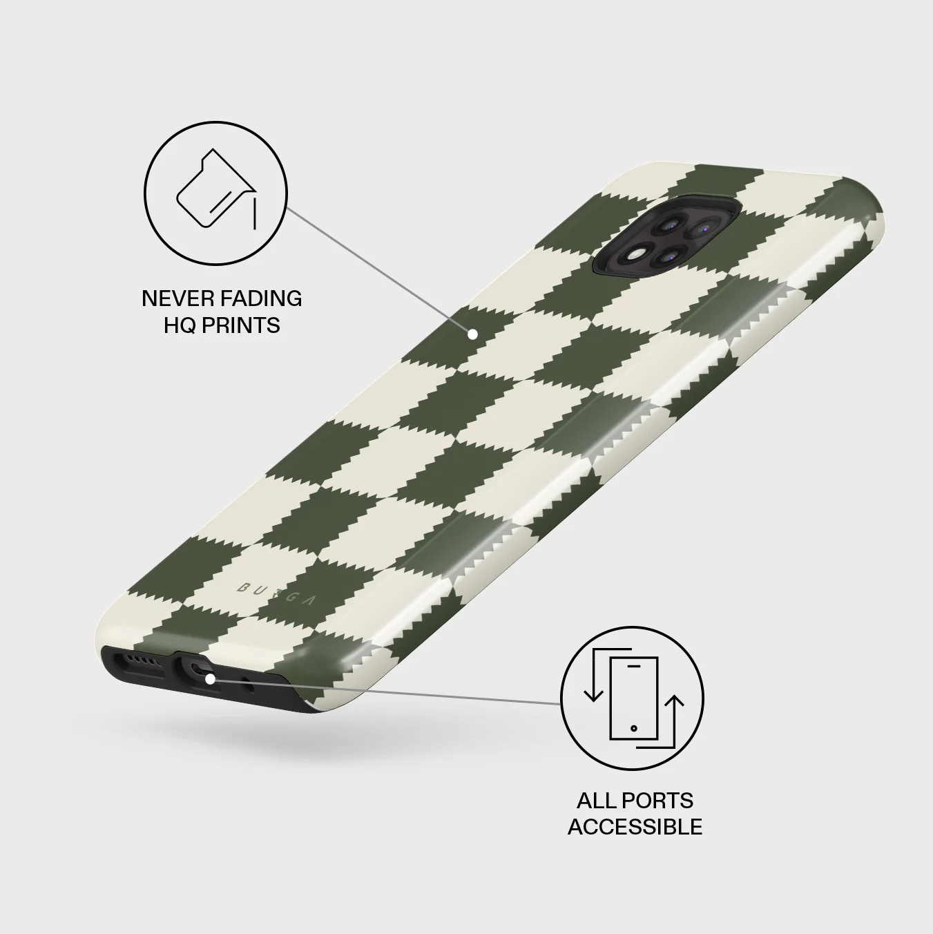 Retro Grid - Motorola Moto G Power 2021 Case - Image 3