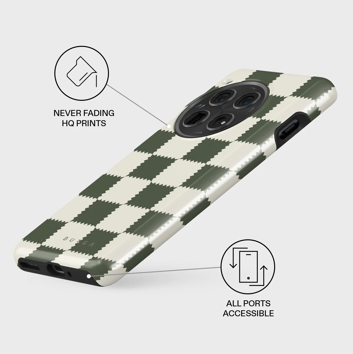 Retro Grid - OnePlus 12 Case - Image 3