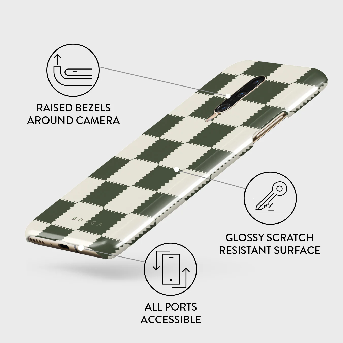 Retro Grid - OnePlus 7 Pro / 7T Pro Case - Image 3