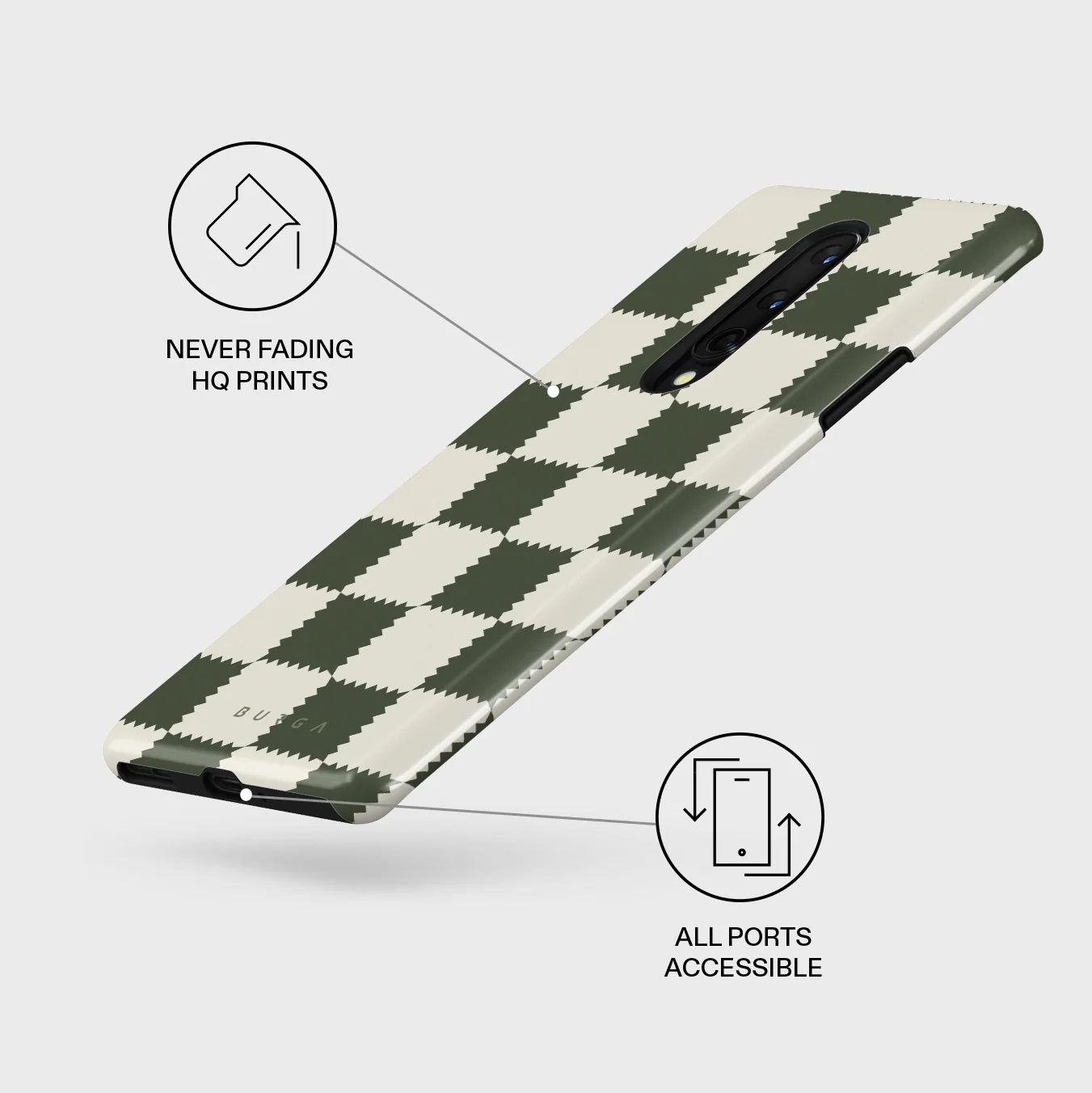 Retro Grid - OnePlus 8 Case - Image 3