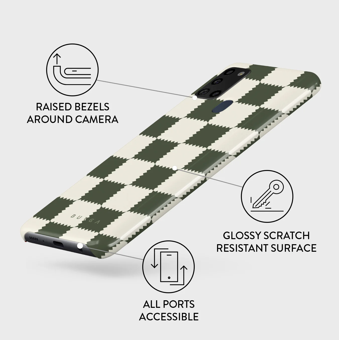 Retro Grid - Samsung Galaxy A21s 4G Case - Image 3