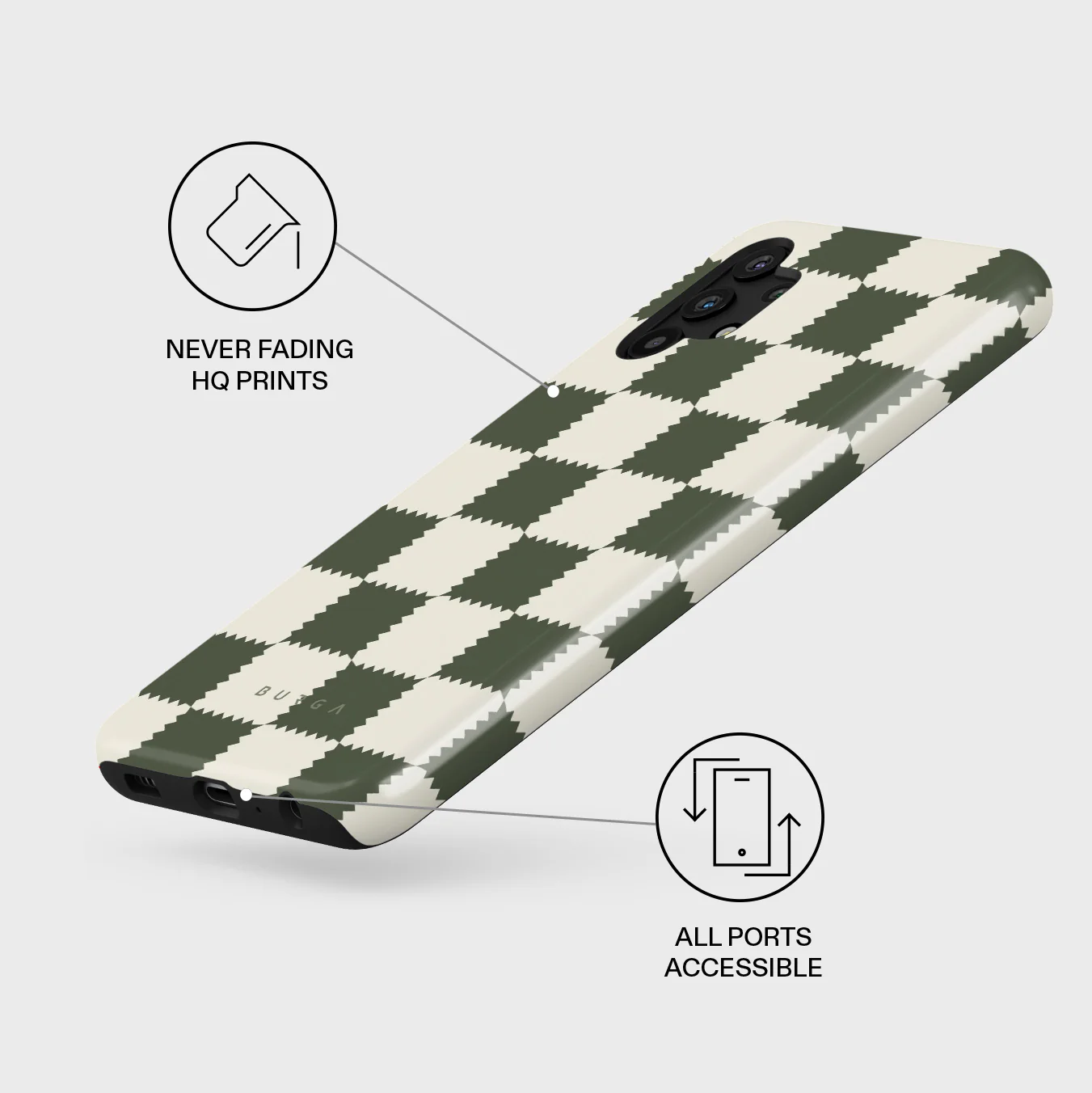 Retro Grid - Samsung Galaxy A32 5G Case - Image 3