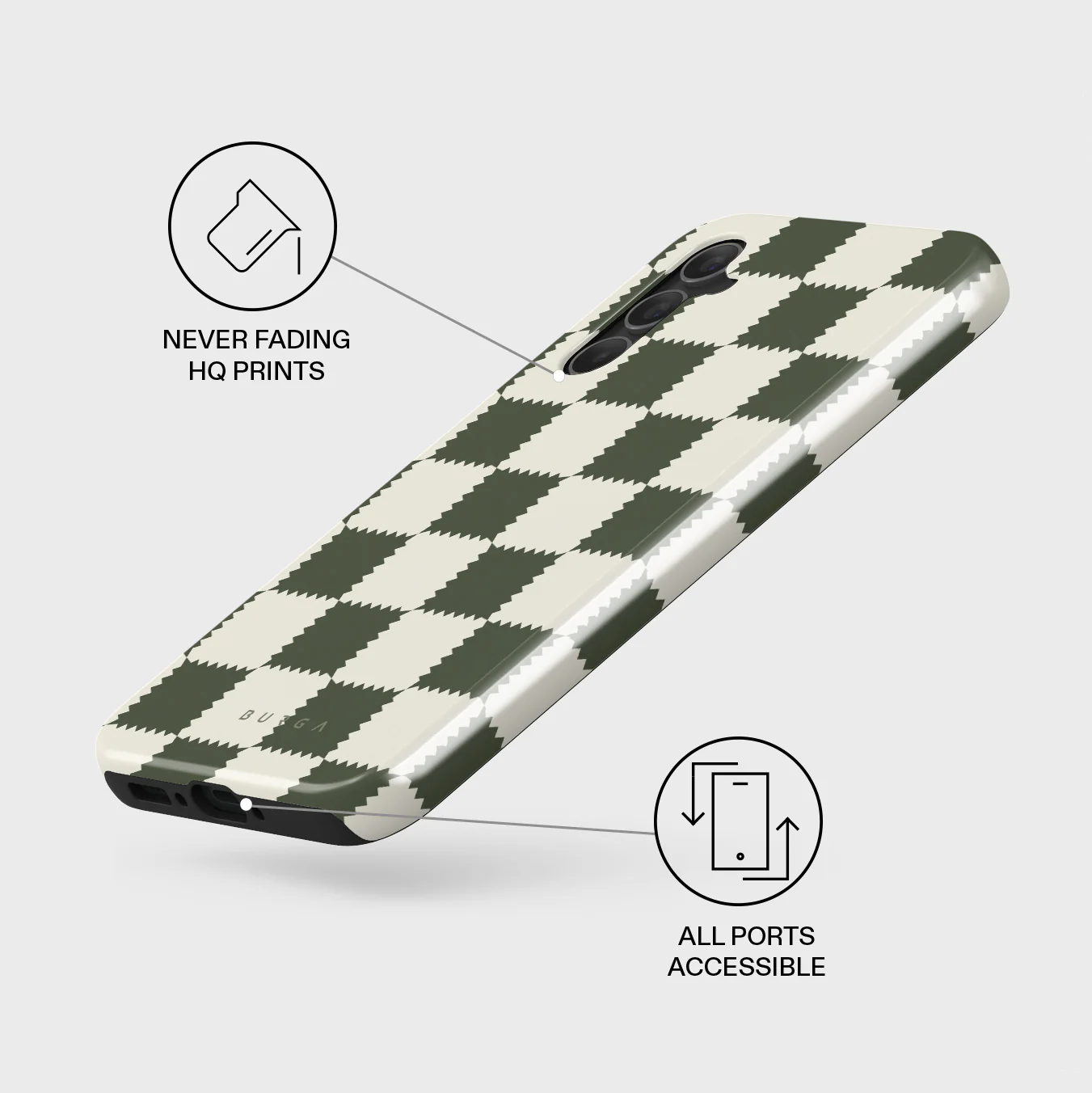 Retro Grid - Samsung Galaxy A34 Case - Image 3