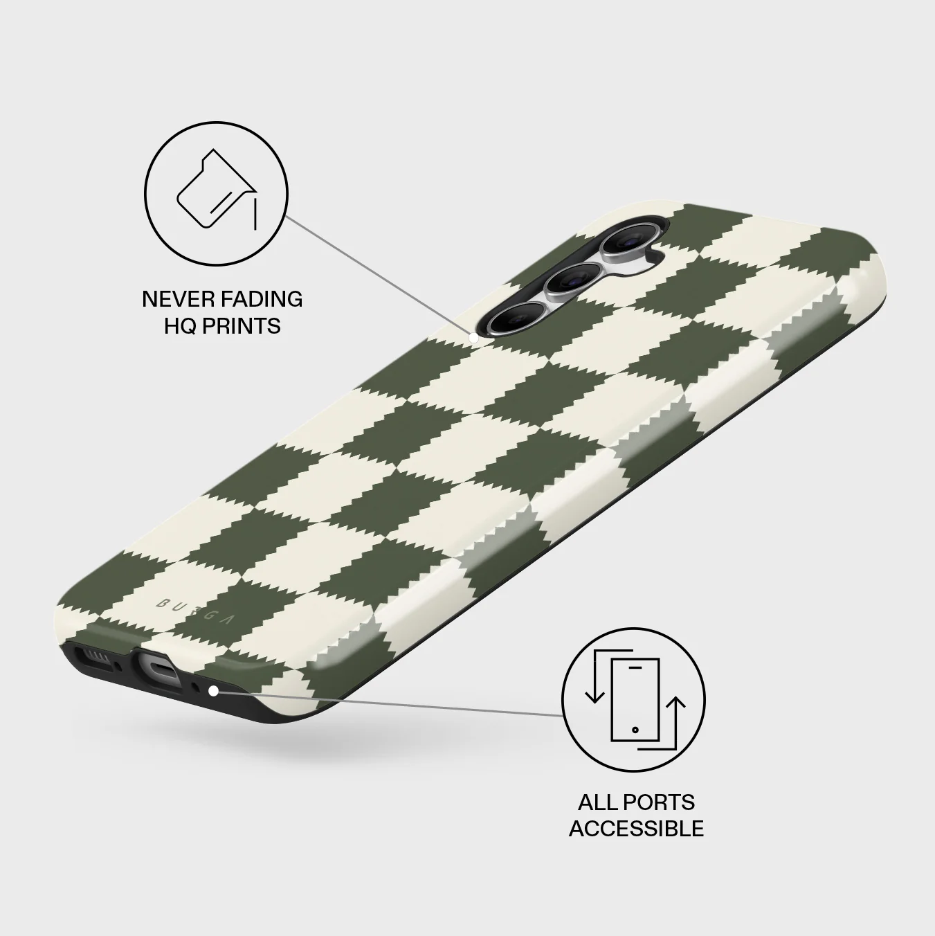 Retro Grid - Samsung Galaxy A55 Case - Image 3