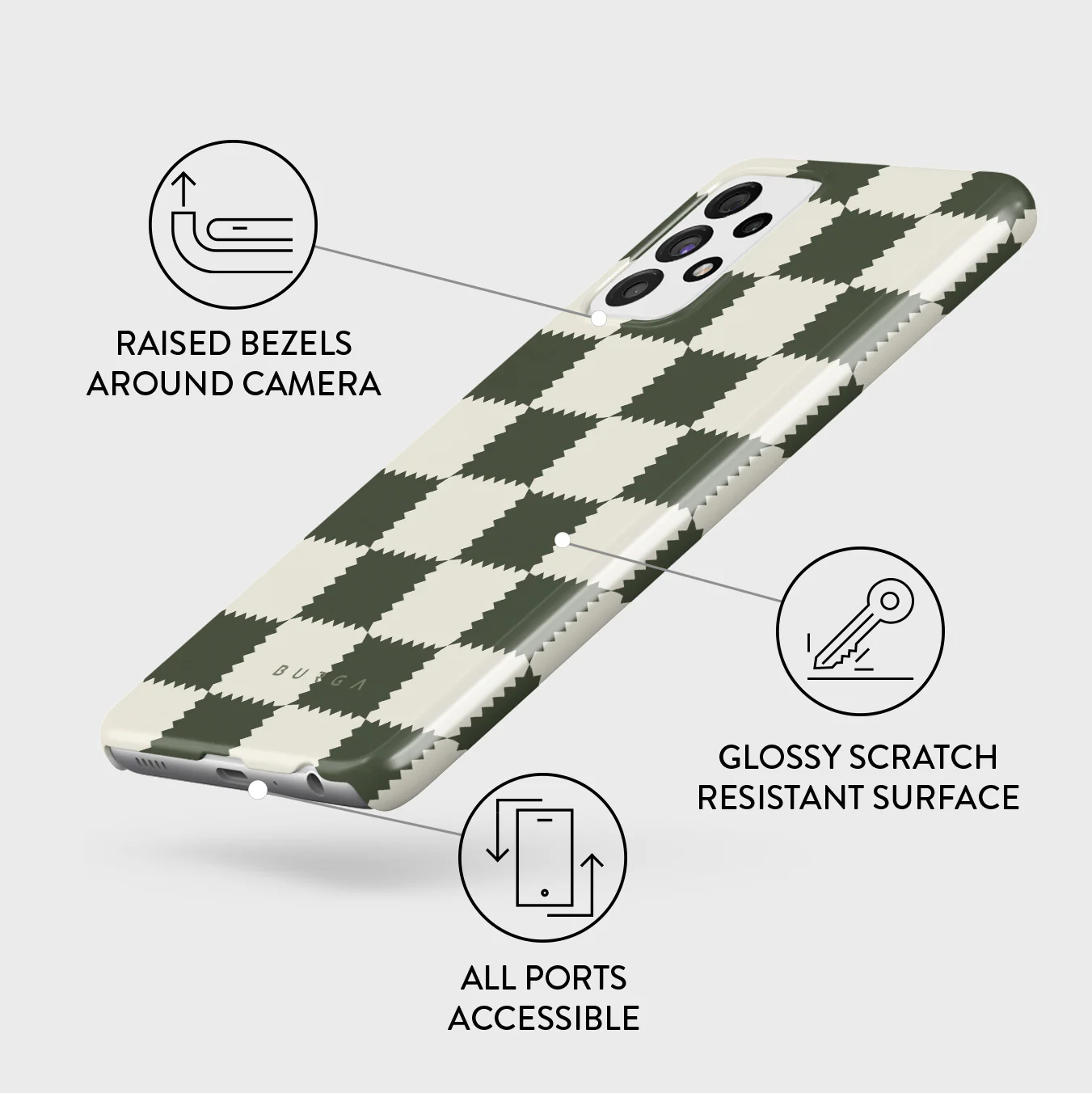 Retro Grid - Samsung Galaxy A72 4G / 5G Case - Image 3