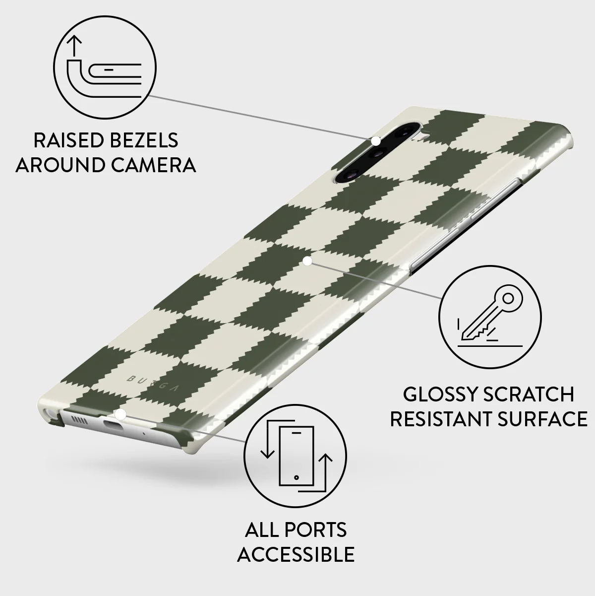 Retro Grid - Samsung Galaxy Note 10 Case - Image 3
